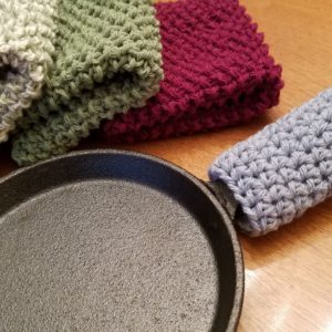 Handle cover and dish cloths